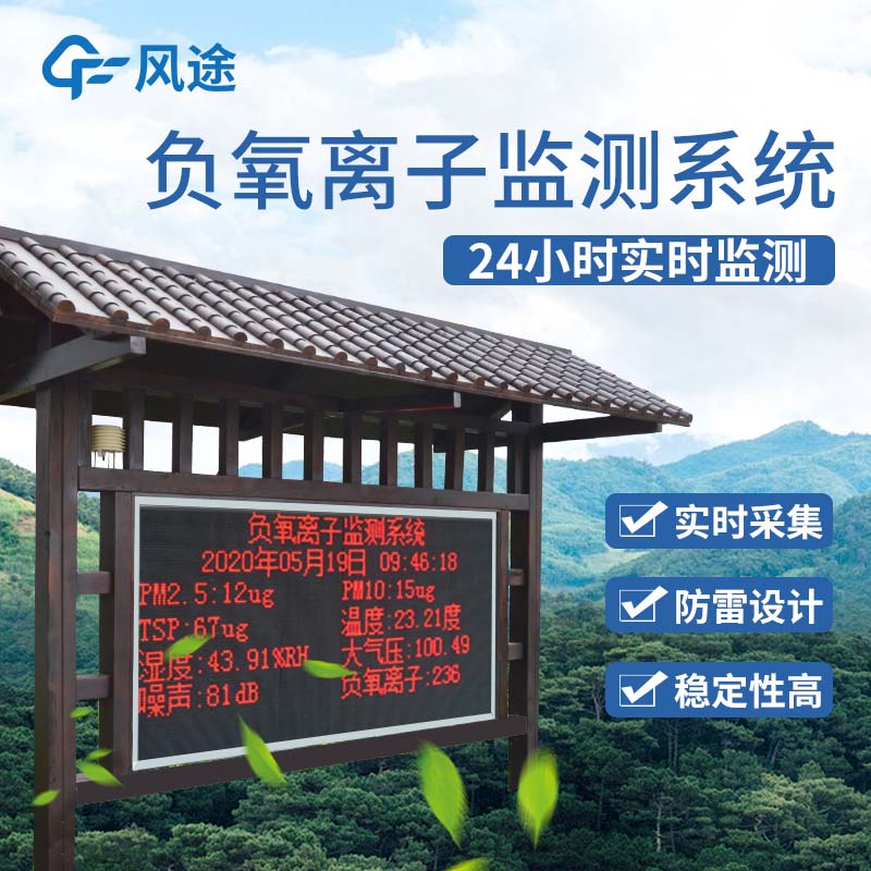 負氧離子可以緩解疲勞，用這臺檢測儀測一測空氣質量吧